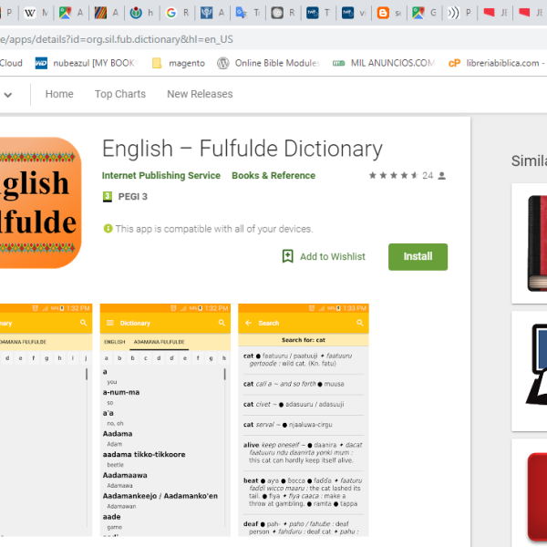 App: Dictionair Fulfulde Adamawa - Fulfulde Adamawa